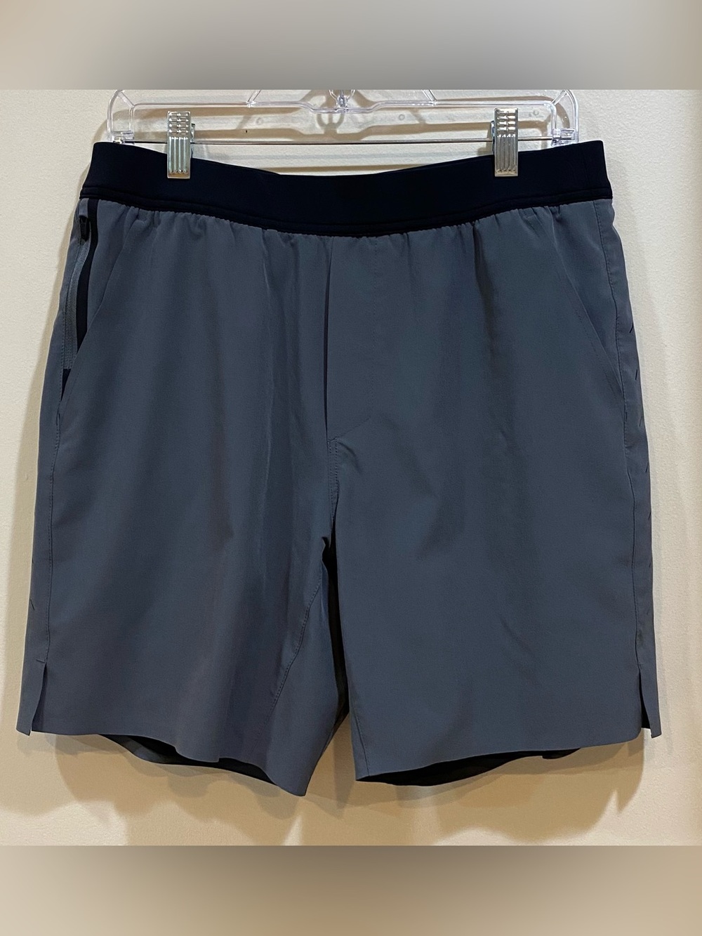Ten Thousand Men's Interval 7" Lined Short in Charcoal Grey-Size Large